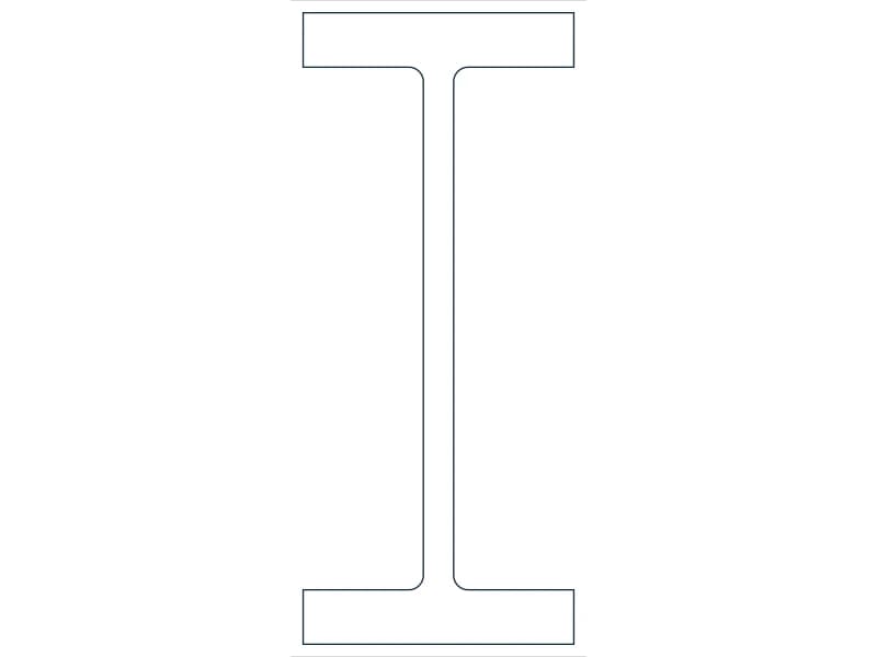 W36X652 Steel Section CAD block — line drawing preview of the DWG file