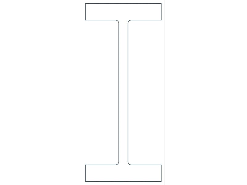 W36X723 Steel Section CAD block — line drawing preview of the DWG file