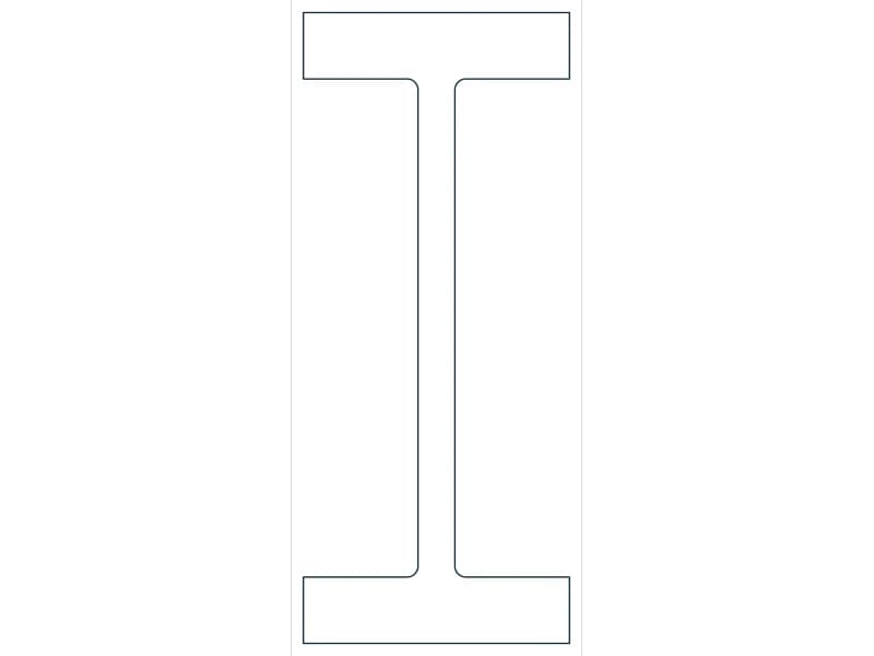 W36X853 Steel Section CAD block — line drawing preview of the DWG file