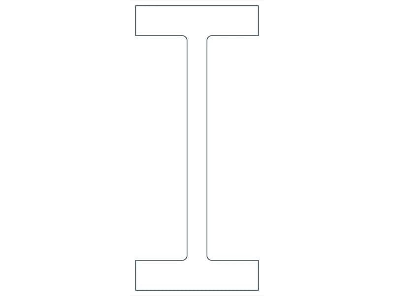 W36X925 Steel Section CAD block — line drawing preview of the DWG file