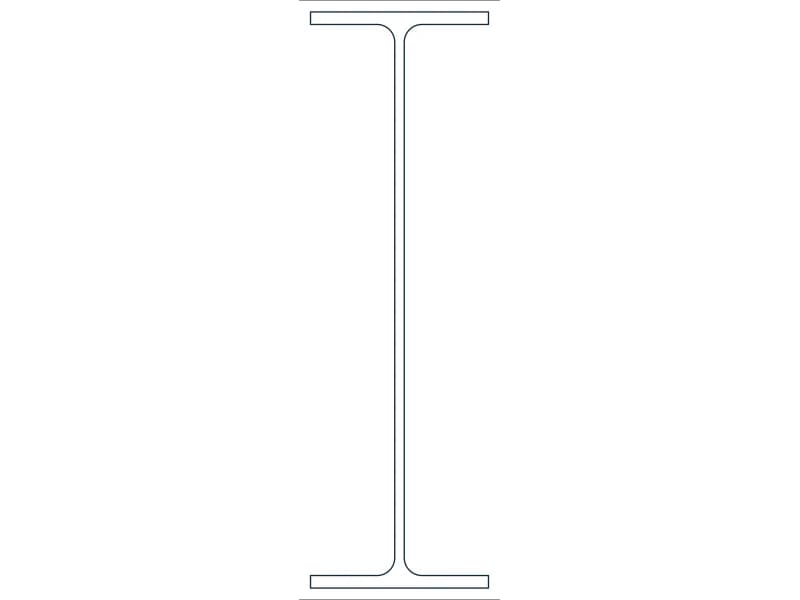 W40X149 Steel Section CAD block — line drawing preview of the DWG file