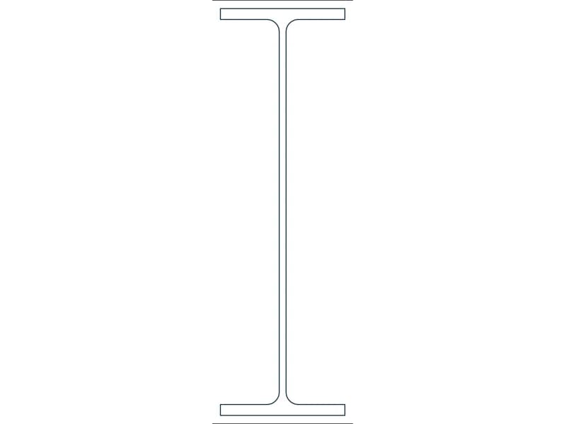 W40X167 Steel Section CAD block — line drawing preview of the DWG file
