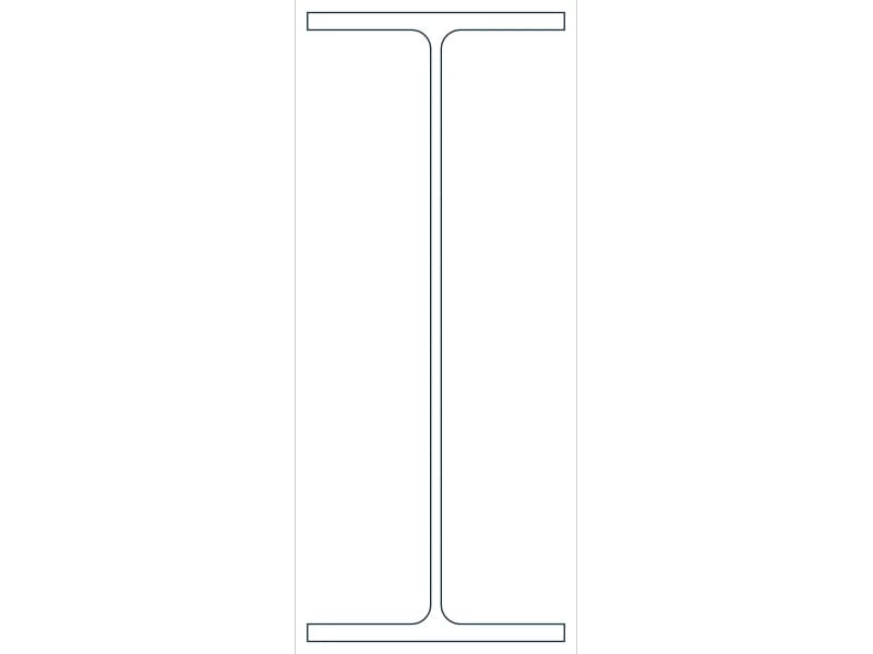 W40X199 Steel Section CAD block — line drawing preview of the DWG file