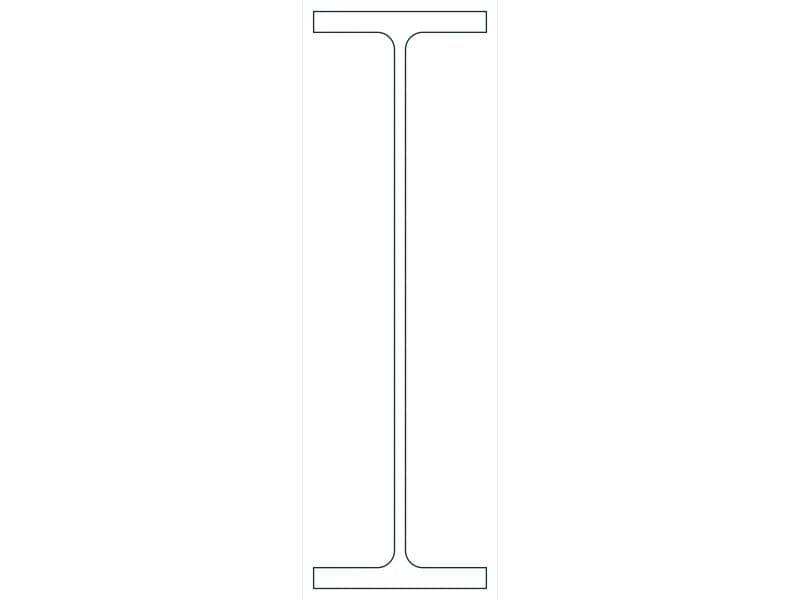 W40X211 Steel Section CAD block — line drawing preview of the DWG file