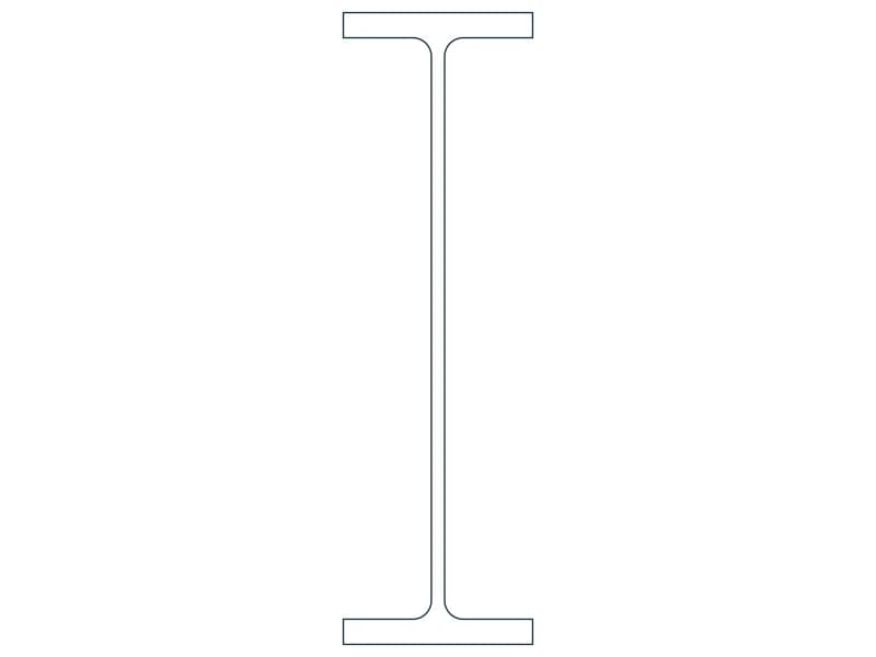 W40X235 Steel Section CAD block — line drawing preview of the DWG file