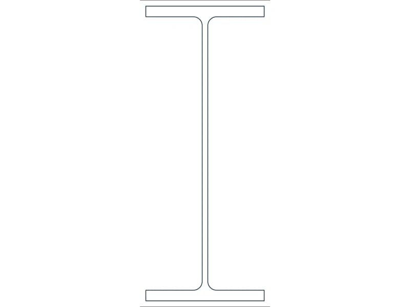 W40X249 Steel Section CAD block — line drawing preview of the DWG file