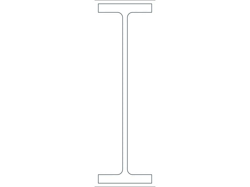 W40X294 Steel Section CAD block — line drawing preview of the DWG file