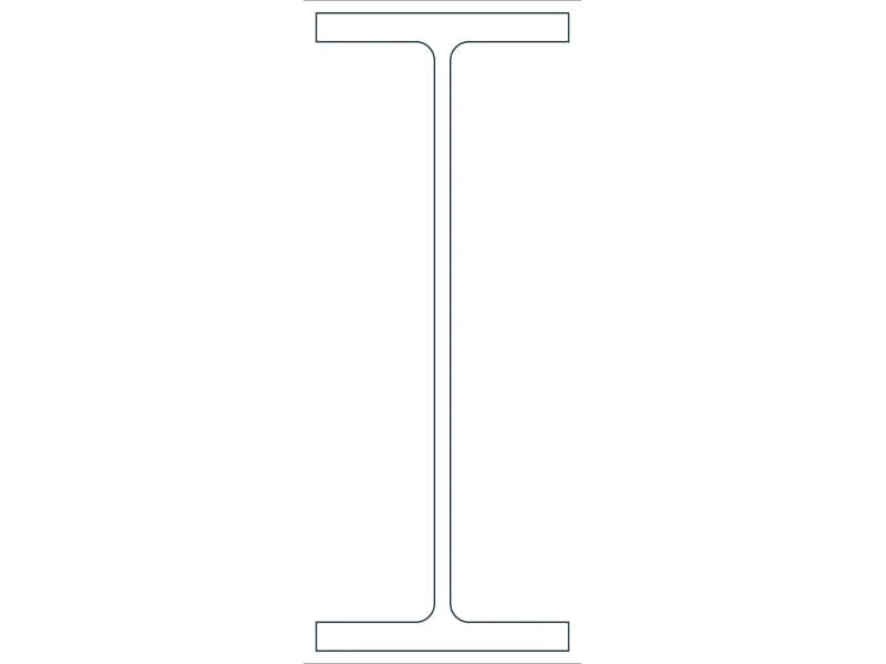 W40X324 Steel Section CAD block — line drawing preview of the DWG file