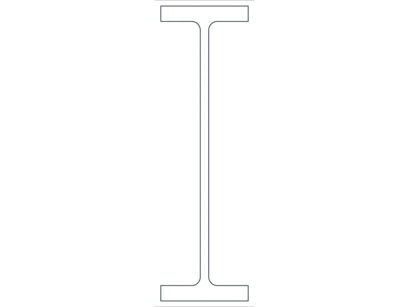 W40X327 Steel Section CAD block — line drawing preview of the DWG file