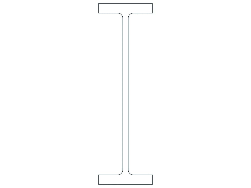 W40X331 Steel Section CAD block — line drawing preview of the DWG file