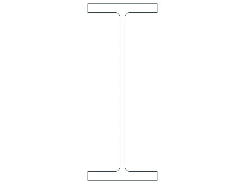 W40X362 Steel Section CAD block — line drawing preview of the DWG file