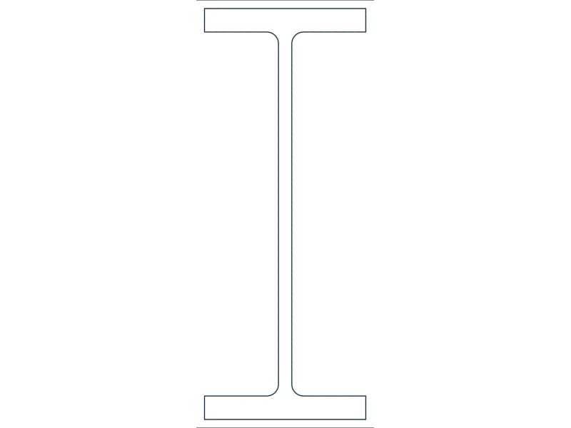 W40X431 Steel Section CAD block — line drawing preview of the DWG file
