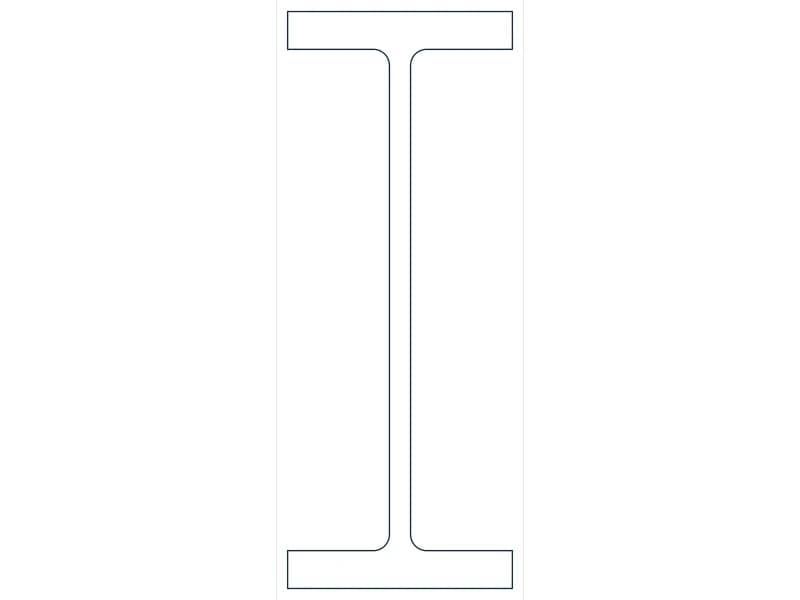 W40X503 Steel Section CAD block — line drawing preview of the DWG file