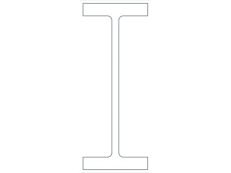 W40X593 Steel Section CAD block — line drawing preview of the DWG file