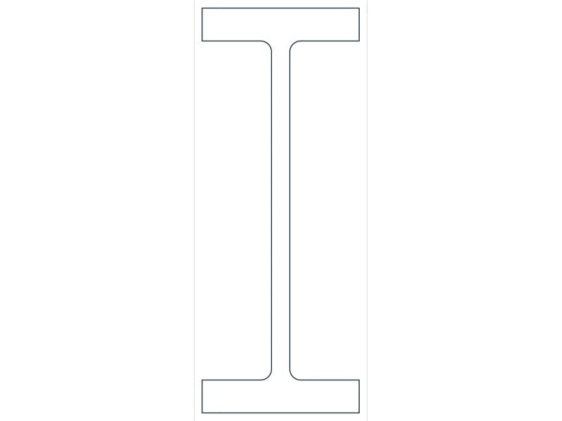 W40X655 Steel Section CAD block — line drawing preview of the DWG file