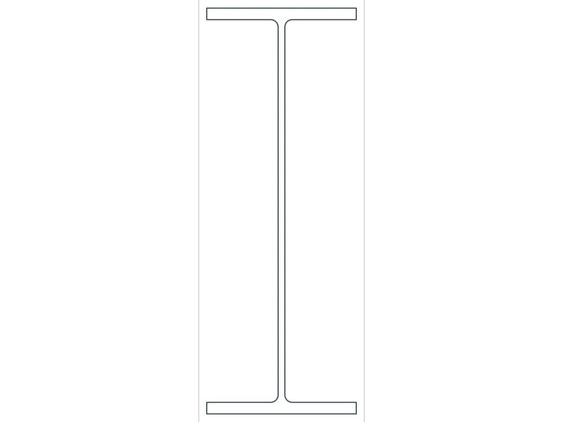 W44X230 Steel Section CAD block — line drawing preview of the DWG file