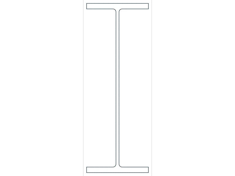 W44X262 Steel Section CAD block — line drawing preview of the DWG file