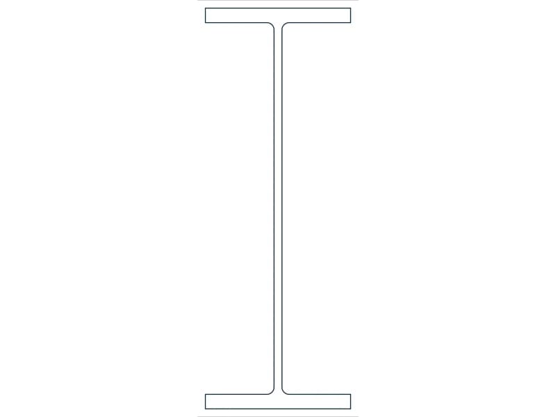 W44X290 Steel Section CAD block — line drawing preview of the DWG file
