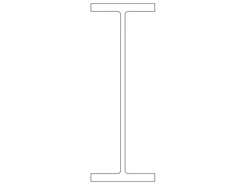W44X368 Steel Section CAD block — line drawing preview of the DWG file
