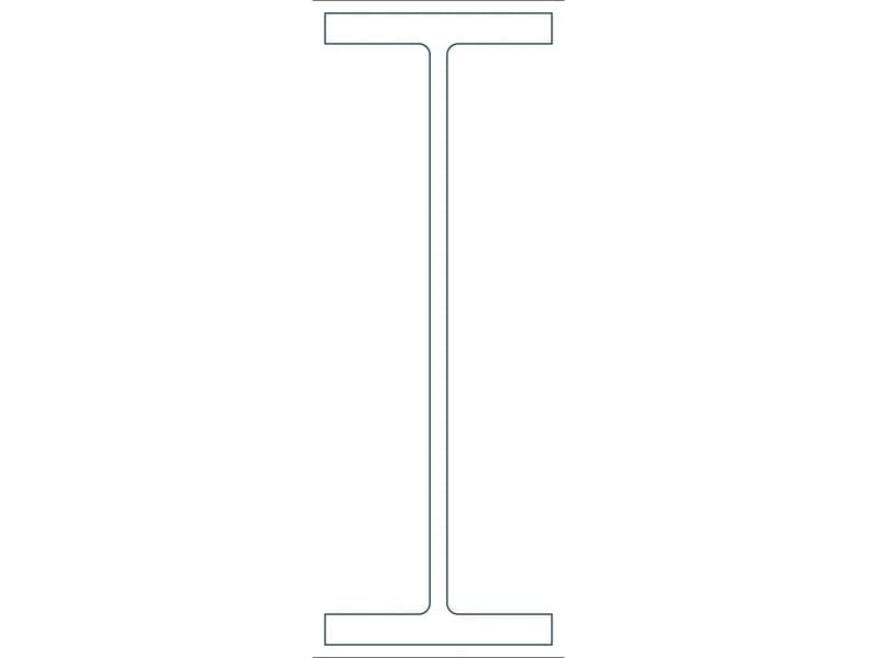 W44X408 Steel Section CAD block — line drawing preview of the DWG file