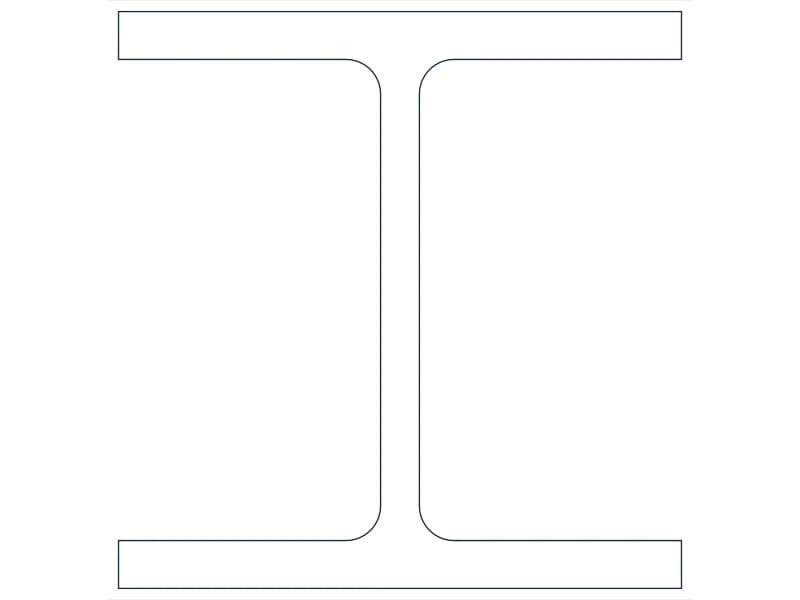 W4X13 Steel Section CAD block — line drawing preview of the DWG file