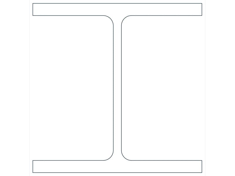 W5X16 Steel Section CAD block — line drawing preview of the DWG file