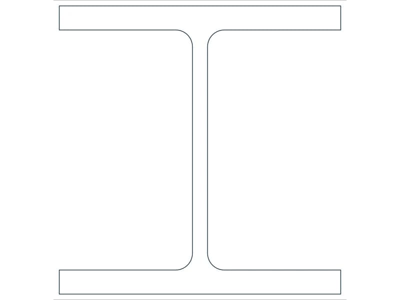 W5X19 Steel Section CAD block — line drawing preview of the DWG file