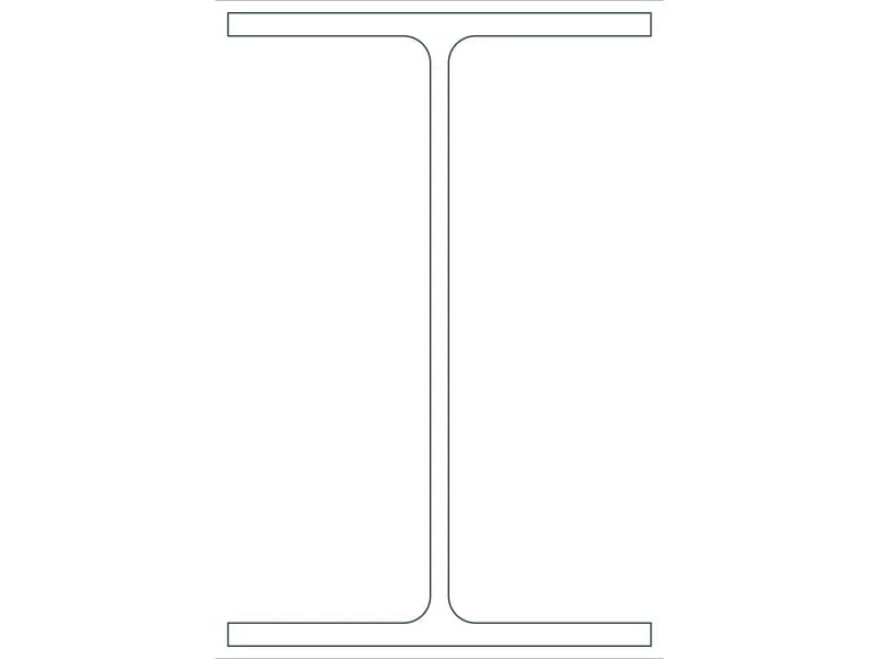 W6X9 Steel Section CAD block — line drawing preview of the DWG file