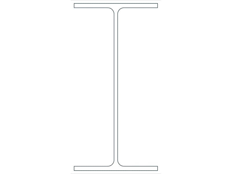 W8X10 Steel Section CAD block — line drawing preview of the DWG file