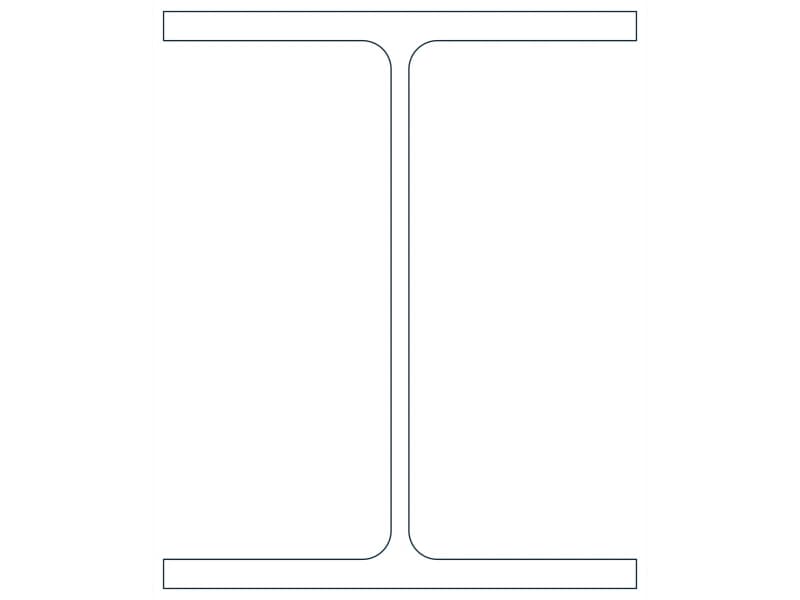 W8X24 Steel Section CAD block — line drawing preview of the DWG file