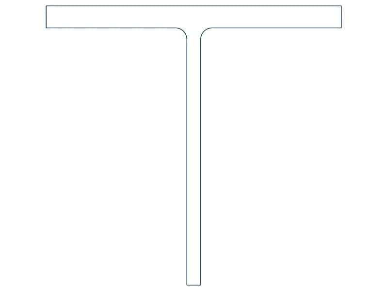 كتلة CAD قطاع فولاذي WT12X65.5 — معاينة رسم خطي لملف DWG