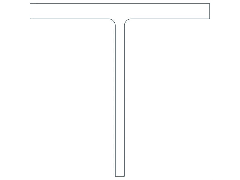 كتلة CAD قطاع فولاذي WT12X73 — معاينة رسم خطي لملف DWG