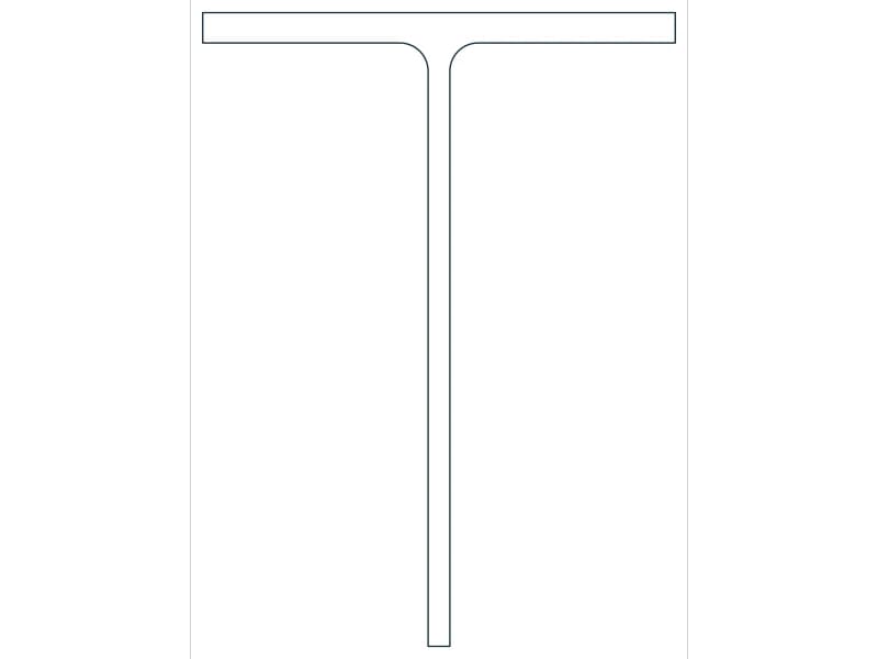 كتلة CAD قطاع فولاذي WT13.5X42 — معاينة رسم خطي لملف DWG