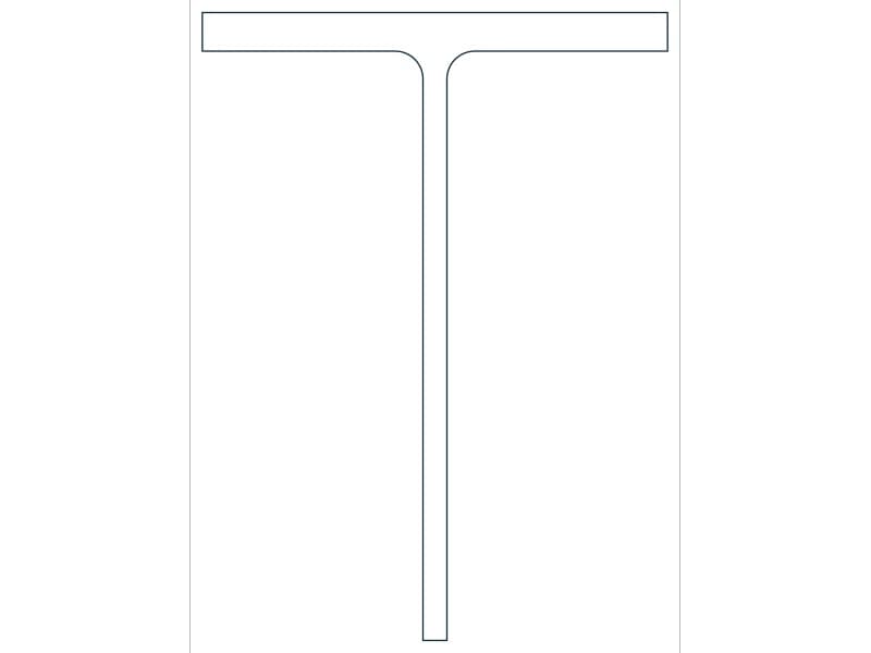 كتلة CAD قطاع فولاذي WT13.5X51 — معاينة رسم خطي لملف DWG
