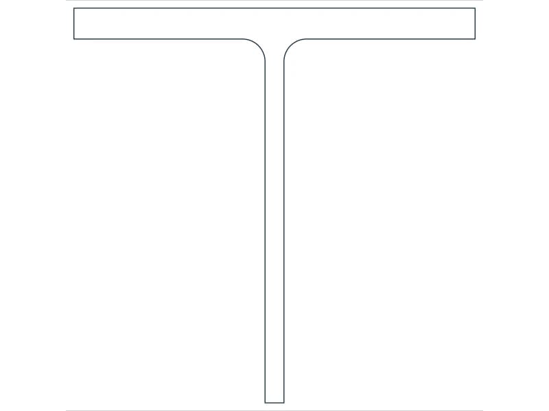 كتلة CAD قطاع فولاذي WT13.5X80.5 — معاينة رسم خطي لملف DWG
