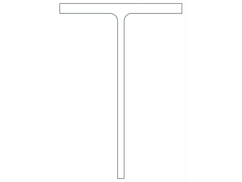 كتلة CAD قطاع فولاذي WT15X58 — معاينة رسم خطي لملف DWG