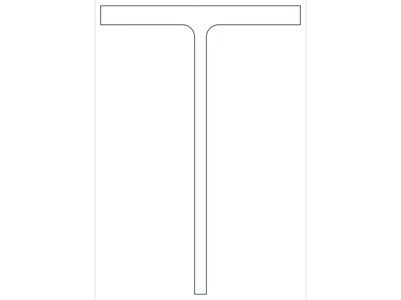 كتلة CAD قطاع فولاذي WT15X66 — معاينة رسم خطي لملف DWG