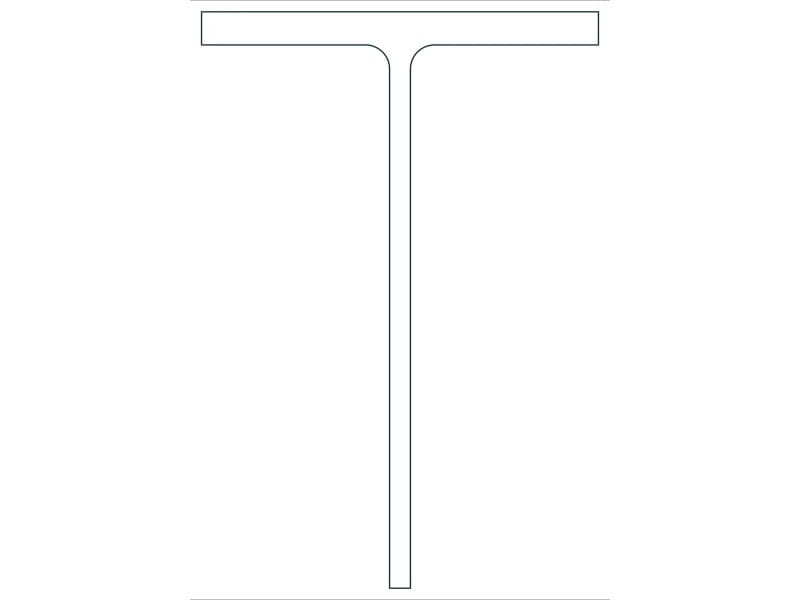 كتلة CAD مقطع فولاذي WT16.5X70.5 — معاينة رسم خطي لملف DWG