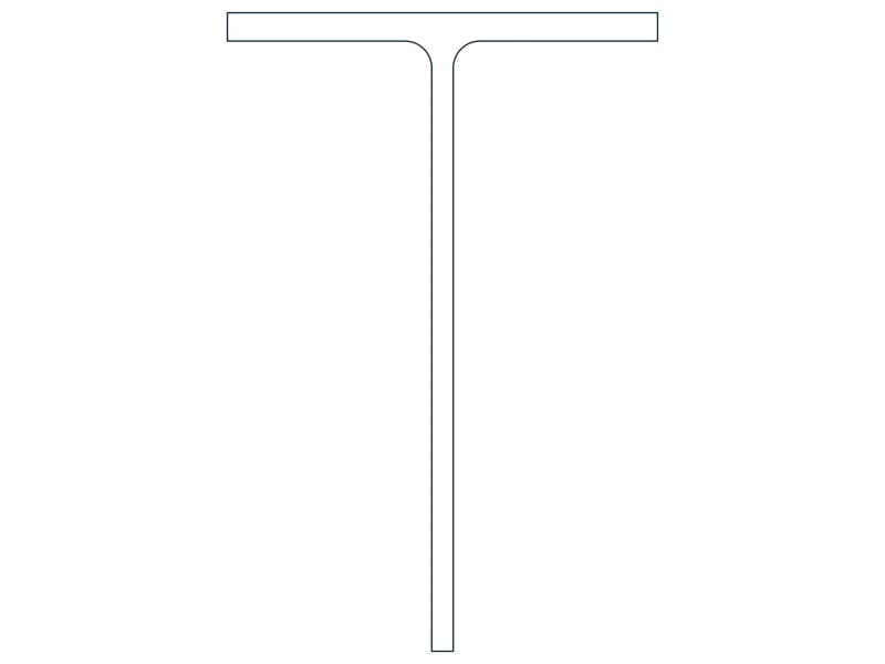كتلة CAD مقطع فولاذي WT18X67.5 — معاينة رسم خطي لملف DWG