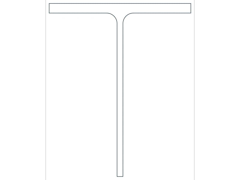 كتلة CAD مقطع فولاذي WT20X99.5 — معاينة رسم خطي لملف DWG