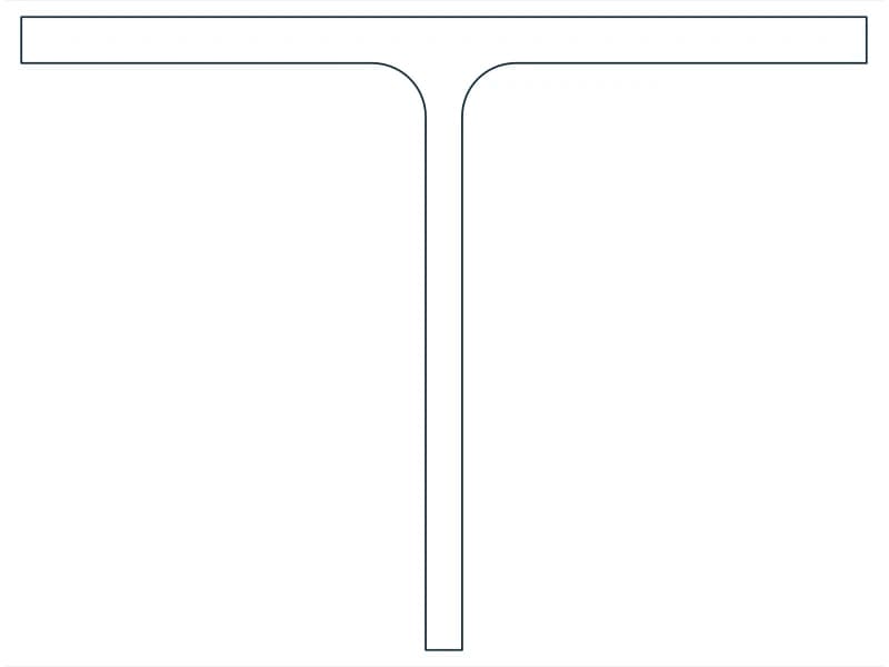 كتلة CAD قطاع فولاذي WT3X4.5 — معاينة رسم خطي لملف DWG