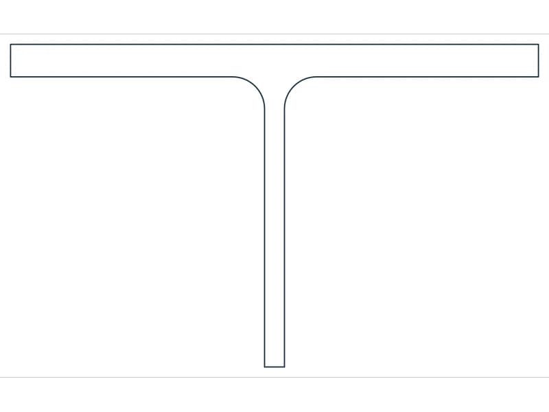 كتلة CAD قطاع فولاذي WT4X12 — معاينة رسم خطي لملف DWG