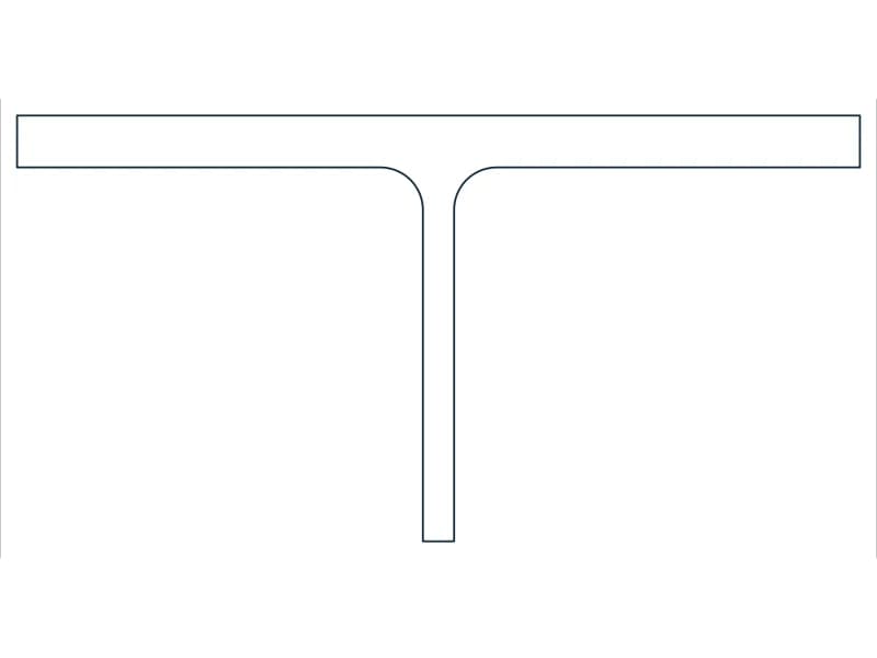كتلة CAD قطاع فولاذي WT5X27 — معاينة رسم خطي لملف DWG
