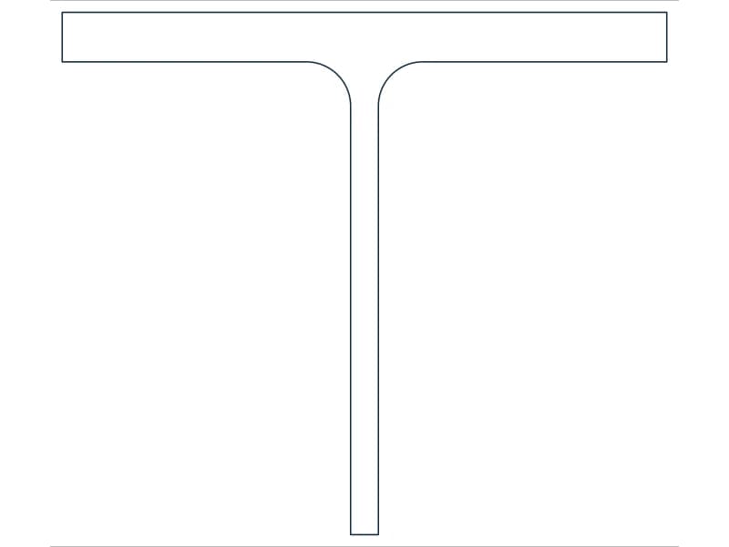 كتلة CAD قطاع فولاذي WT7X26.5 — معاينة رسم خطي لملف DWG
