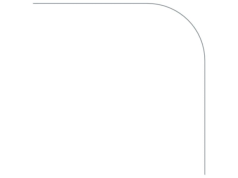 كتلة CAD كوع الرشّاش 90 جنوب غرب — معاينة رسم خطي لملف DWG