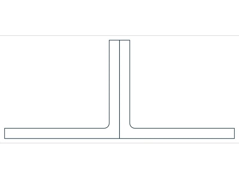 2L3-1/2X3X5/16X3/4SLBB Steel Section CAD block — line drawing preview of the DWG file