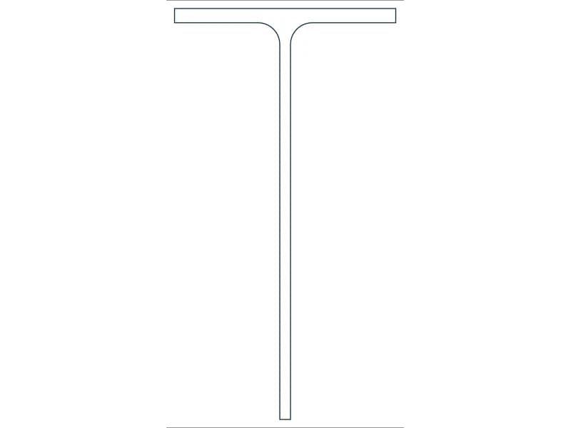MT5X3.75 Steel Section CAD block — line drawing preview of the DWG file