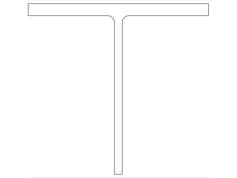 كتلة CAD قطاع فولاذي WT12X58.5 — معاينة رسم خطي لملف DWG