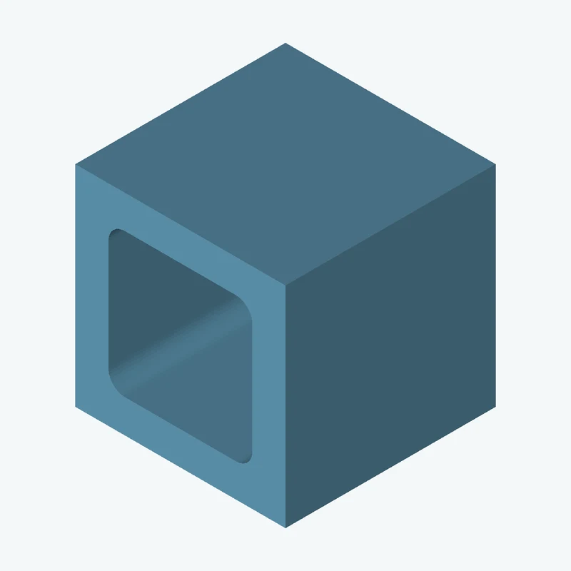 Concrete block 19x19x19