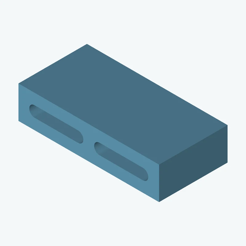 Concrete block 9x39x19